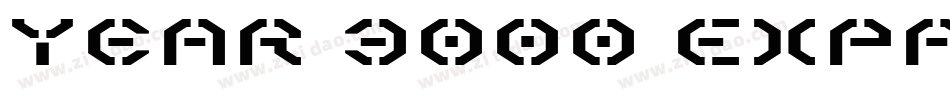 Year 3000 Expanded Italic字体转换